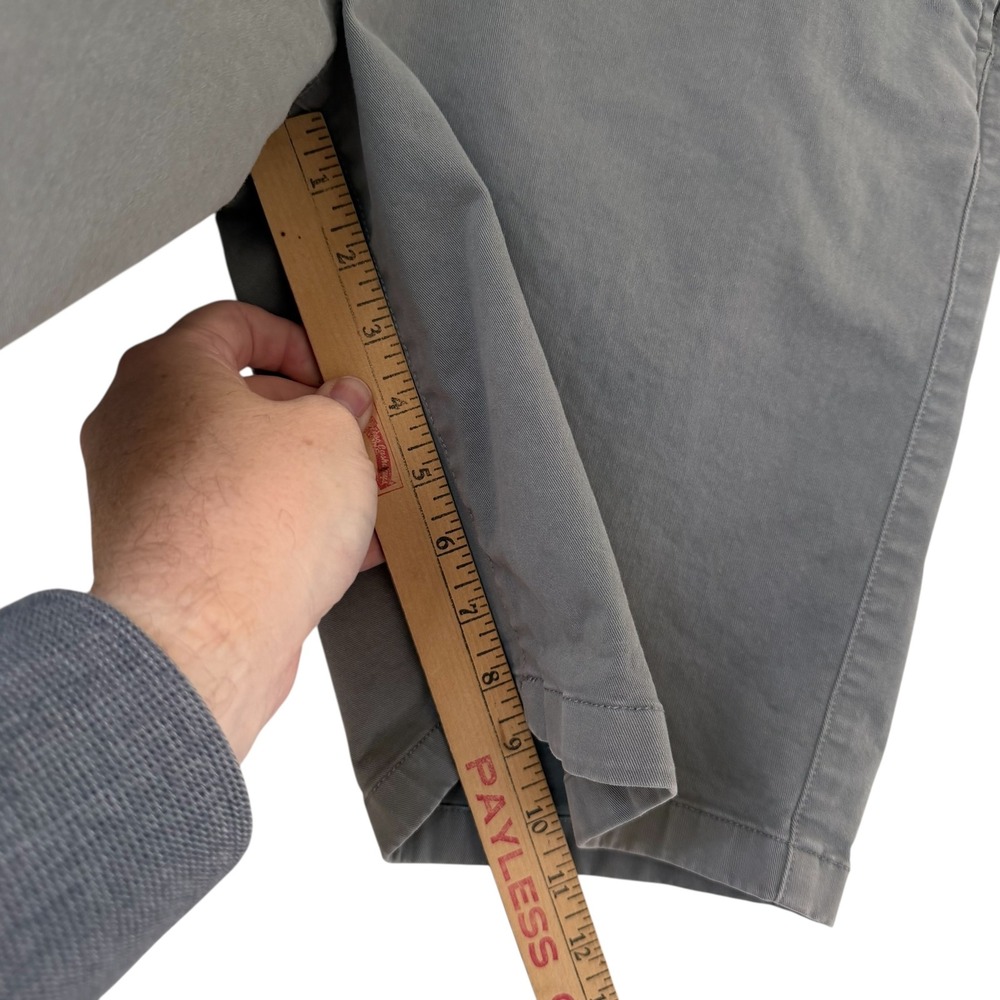 Flint and Tinder Charcoal Gray Chino Shorts Mens‎ Sz 33 Flat Front Huckberry - Picture 14 of 14